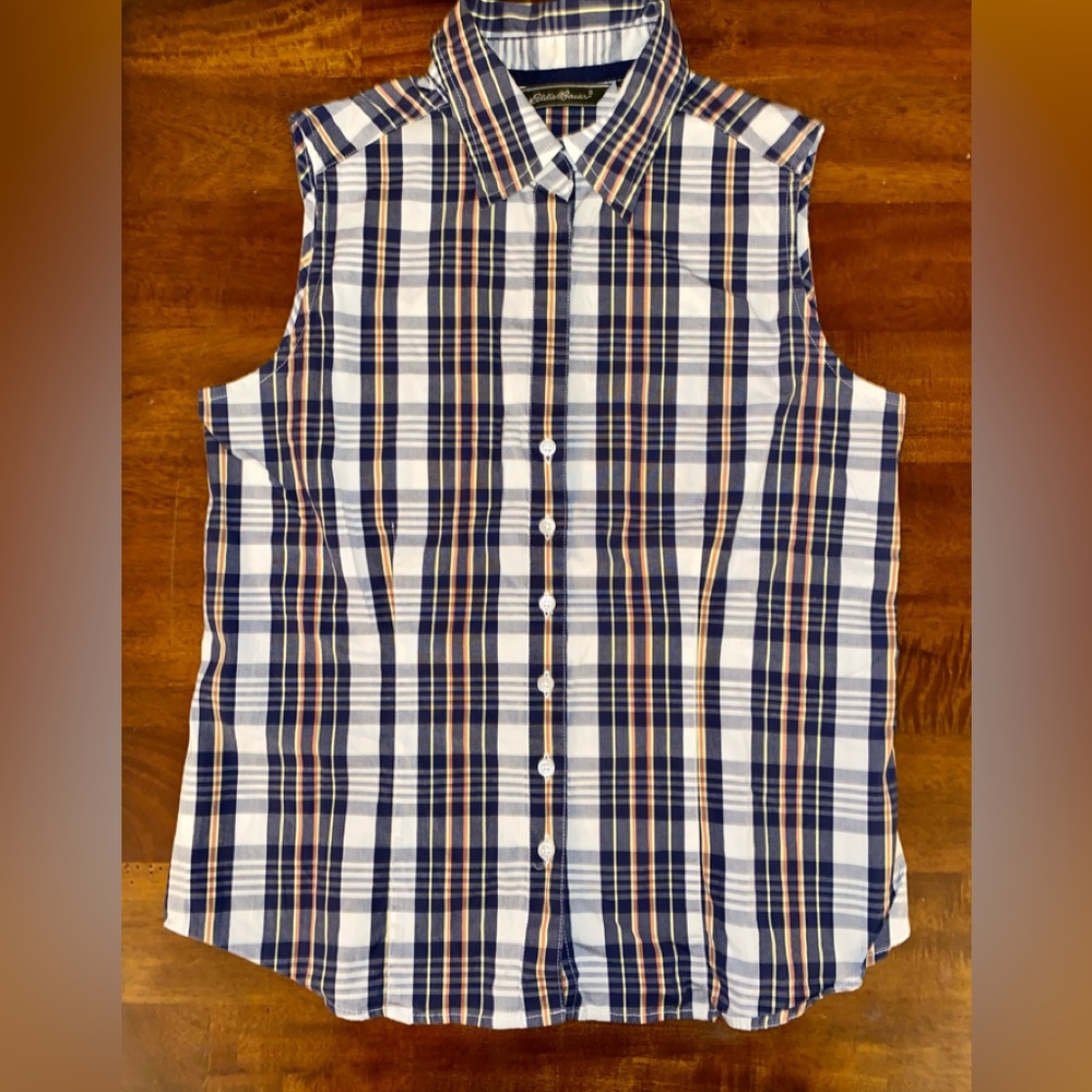 Eddie Bauer sleeveless stripe top